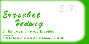 erzsebet hedwig business card